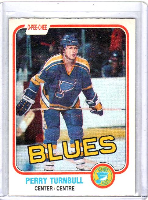 1981 O-Pee-Chee  Perry Turnbull  Card #298 - St. Louis Blues
